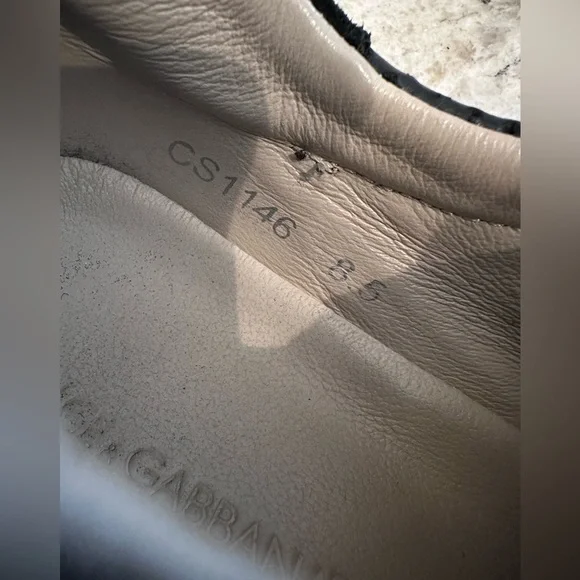 DOLCE & GABBANA Leather Colorblock Pattern Sneakers Sz 8.5 - Picture 10 of 10